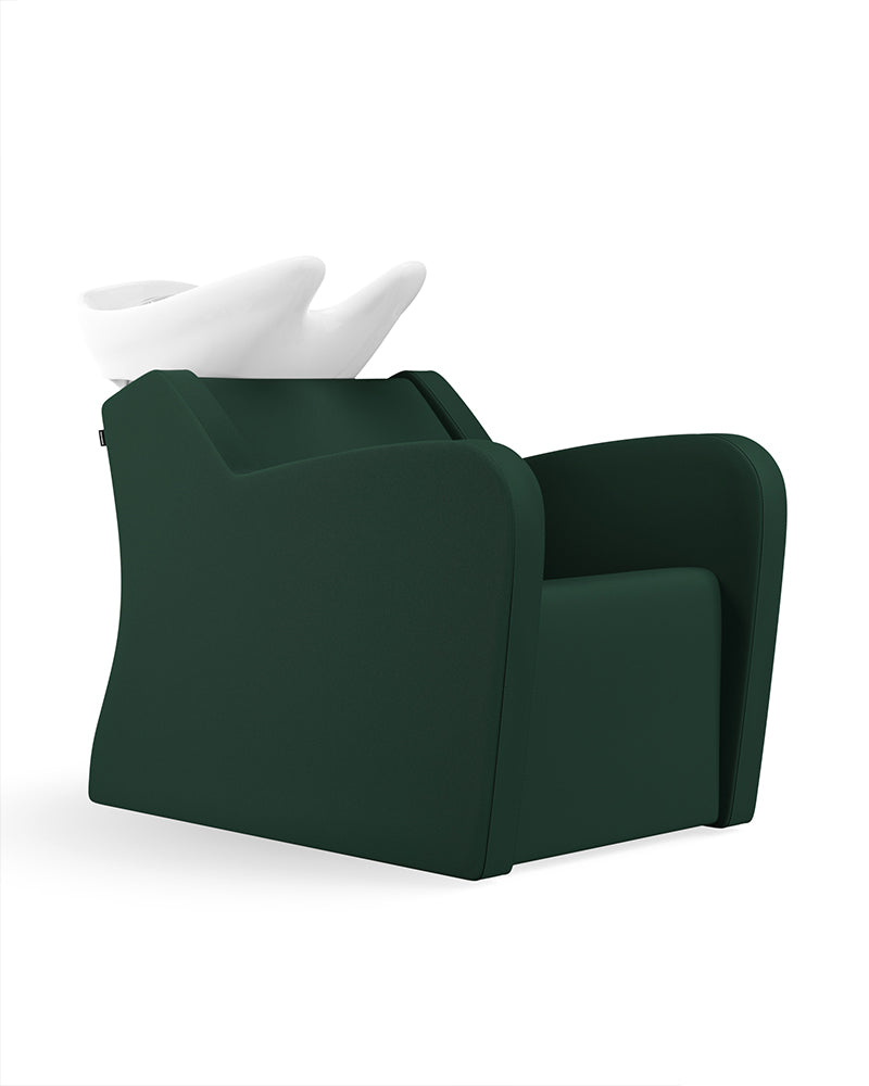 Fredda II - Lavatório com massagem verde com cuba branca